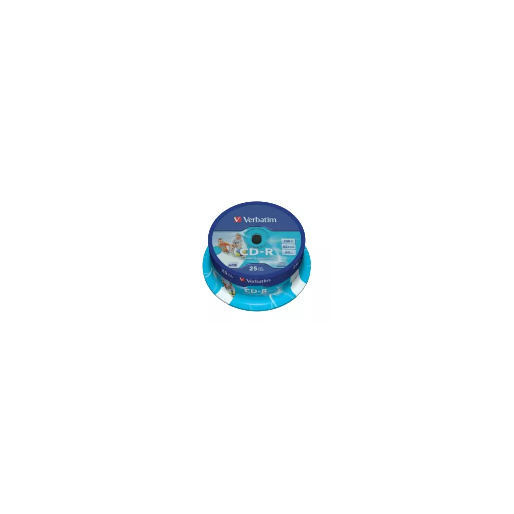 Obrázek produktu VERBATIM CD-R(25-Pack)Spindle/Printable/52x/700MB