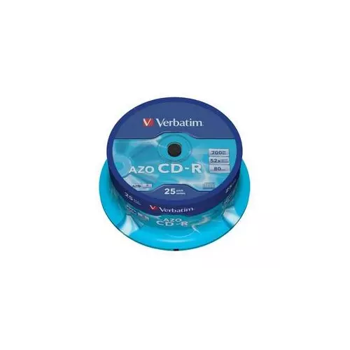 obrázek produktu VERBATIM CD-R(25-Pack)Cake/Crystal/52x/700MB