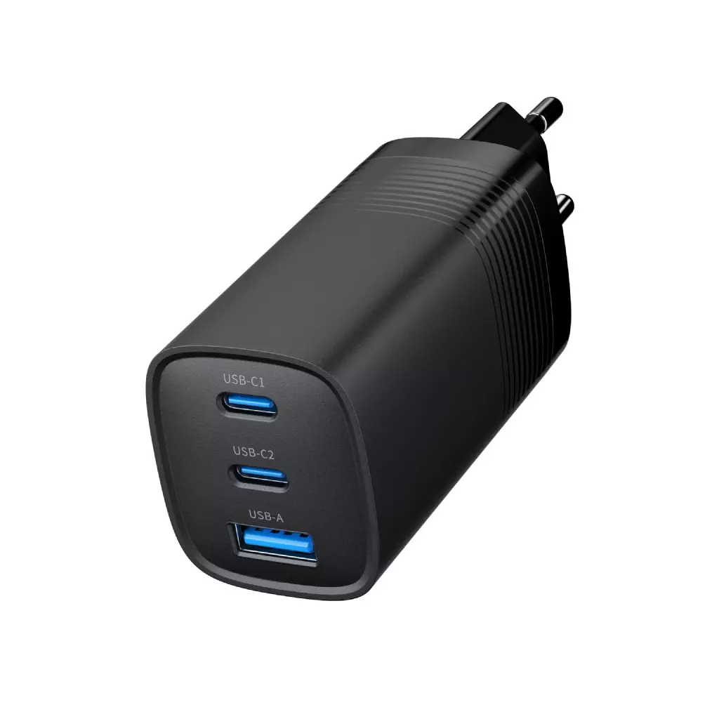 Obrázek produktu GEMBIRD PD nabíječka 1xUSB-A 2xUSB-C  67W černá