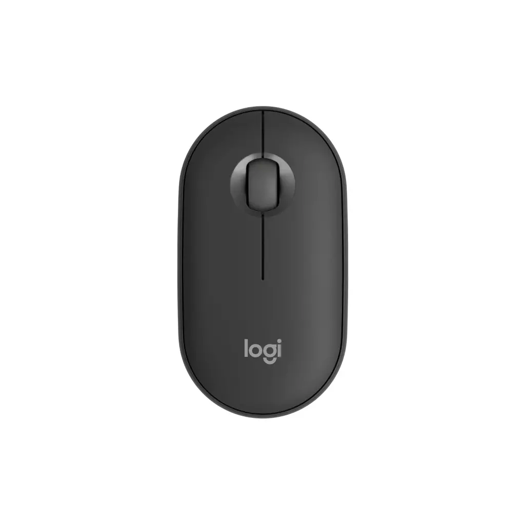 Obrázek produktu Logitech Pebble Mouse 2 M350s/Cestovní/Optická/4 000 DPI/Bezdrátová Bluetooth/Grafitová