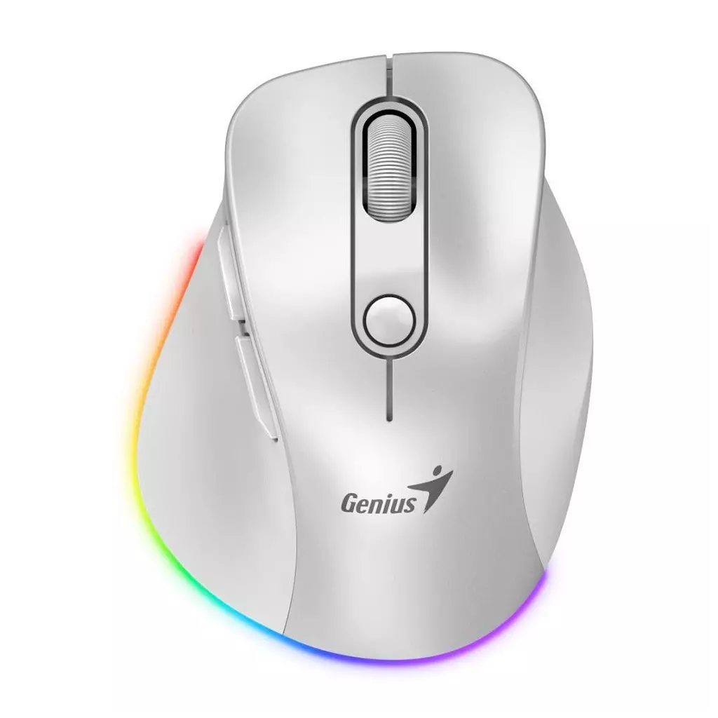 Obrázek produktu Genius Ergo 9000S Pro/Ergonomická/Optická/Pro praváky/2 400 DPI/USB+BT/Bílá