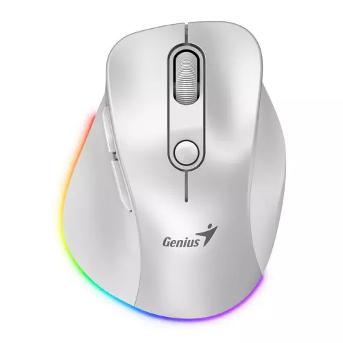 obrázek produktu Genius Ergo 9000S Pro/Ergonomická/Optická/Pro praváky/2 400 DPI/USB+BT/Bílá