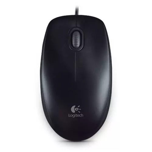 obrázek produktu Logitech B100/Kancelářská/Optická/800 DPI/Drátová USB/Černá