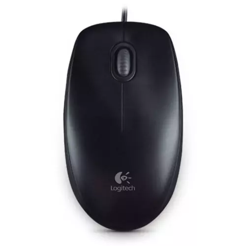 obrázek produktu Logitech B100/Kancelářská/Optická/800 DPI/Drátová USB/Černá