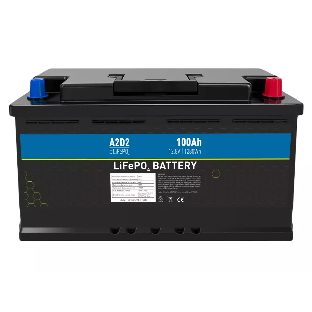 Obrázek produktu A2D2 baterie LiFePO4 12,8V 100Ah F15 Car Battery Case (Gotion cells)
