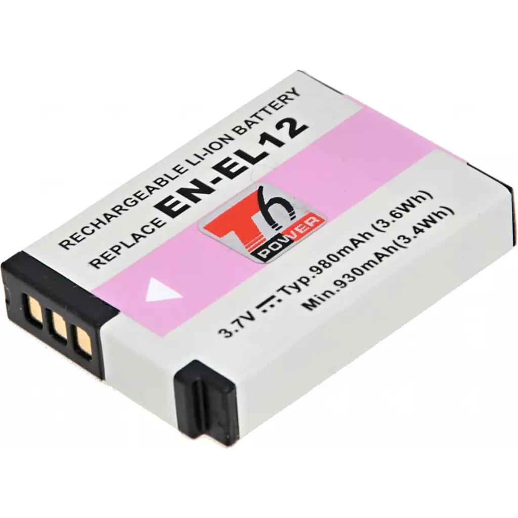 Obrázek produktu Baterie T6 Power Nikon EN-EL12, 1050mAh, 3,8Wh, černá