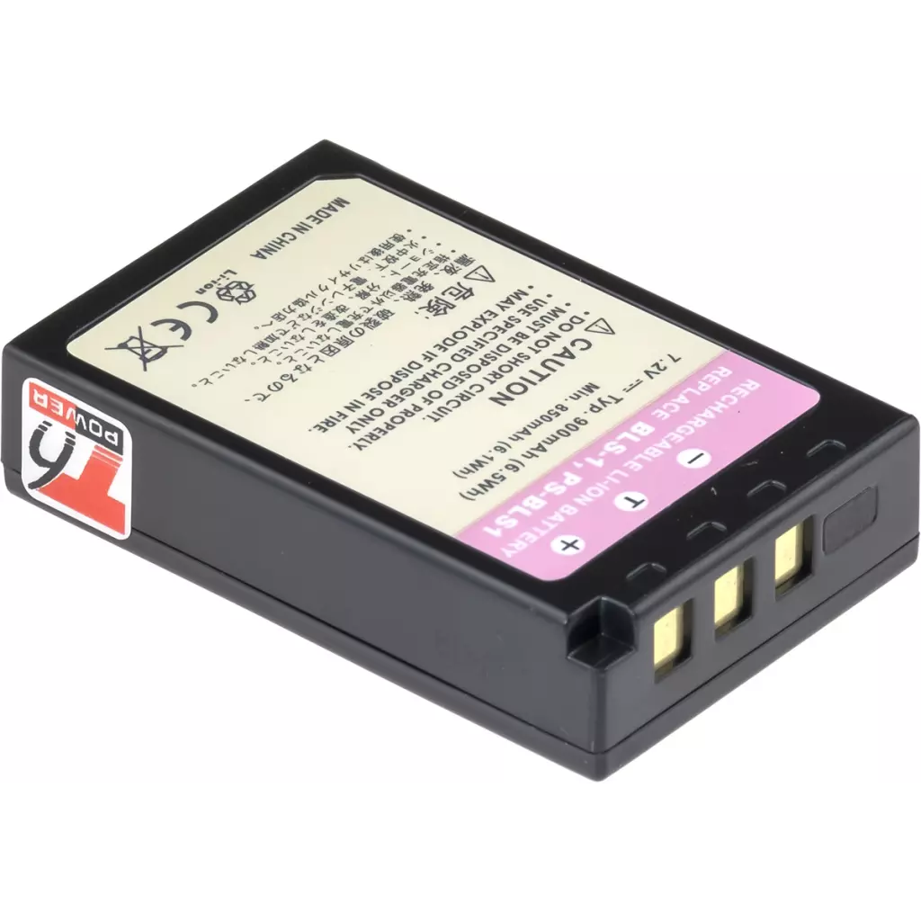 Obrázek produktu Baterie T6 power Olympus PS-BLS1, 900mAh, 6,5Wh