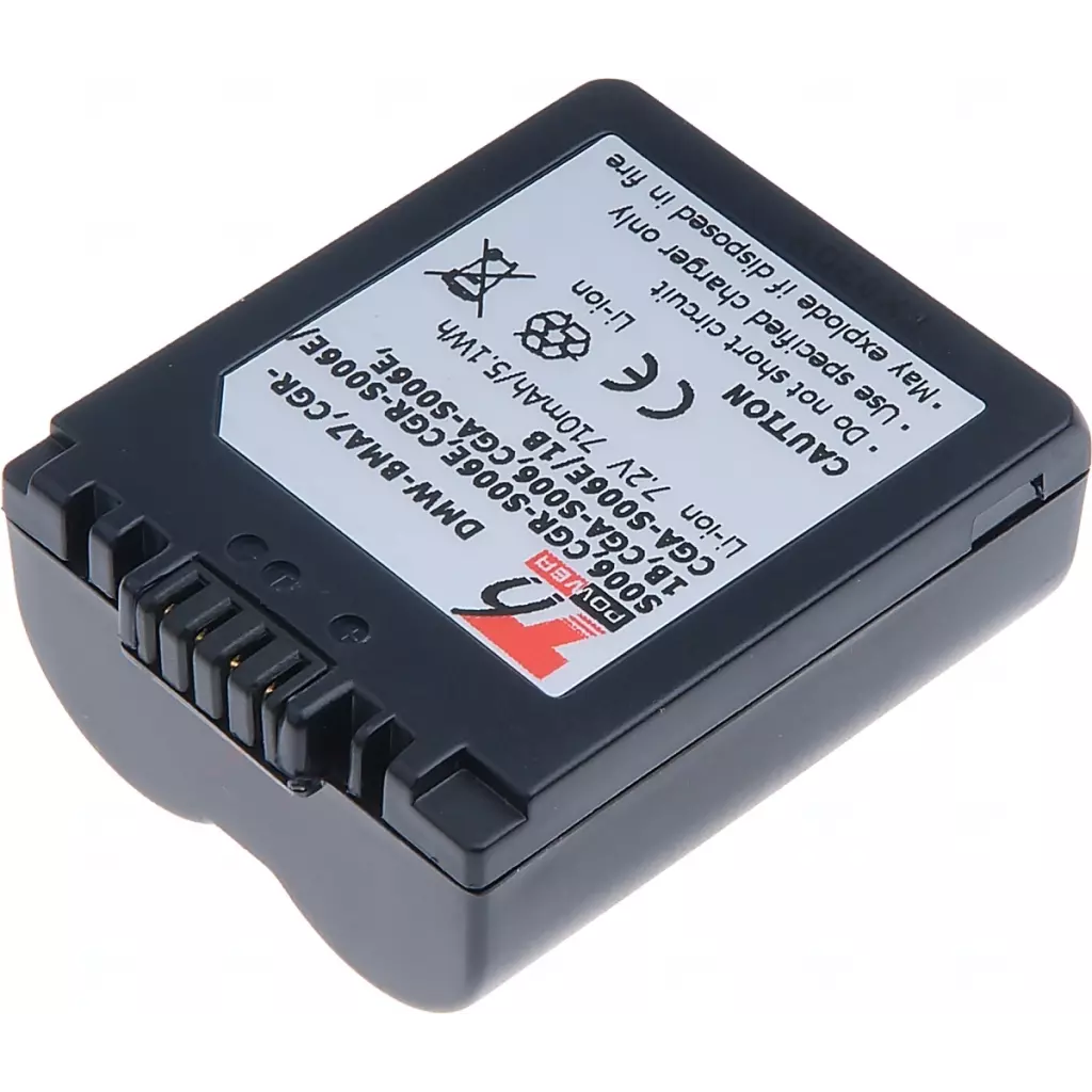 Obrázek produktu Baterie T6 Power Panasonic DMW-BMA7, CGR-S006, CGR-S006E, CGA-S006, BP-DC5-E, 710mAh, 5,1Wh