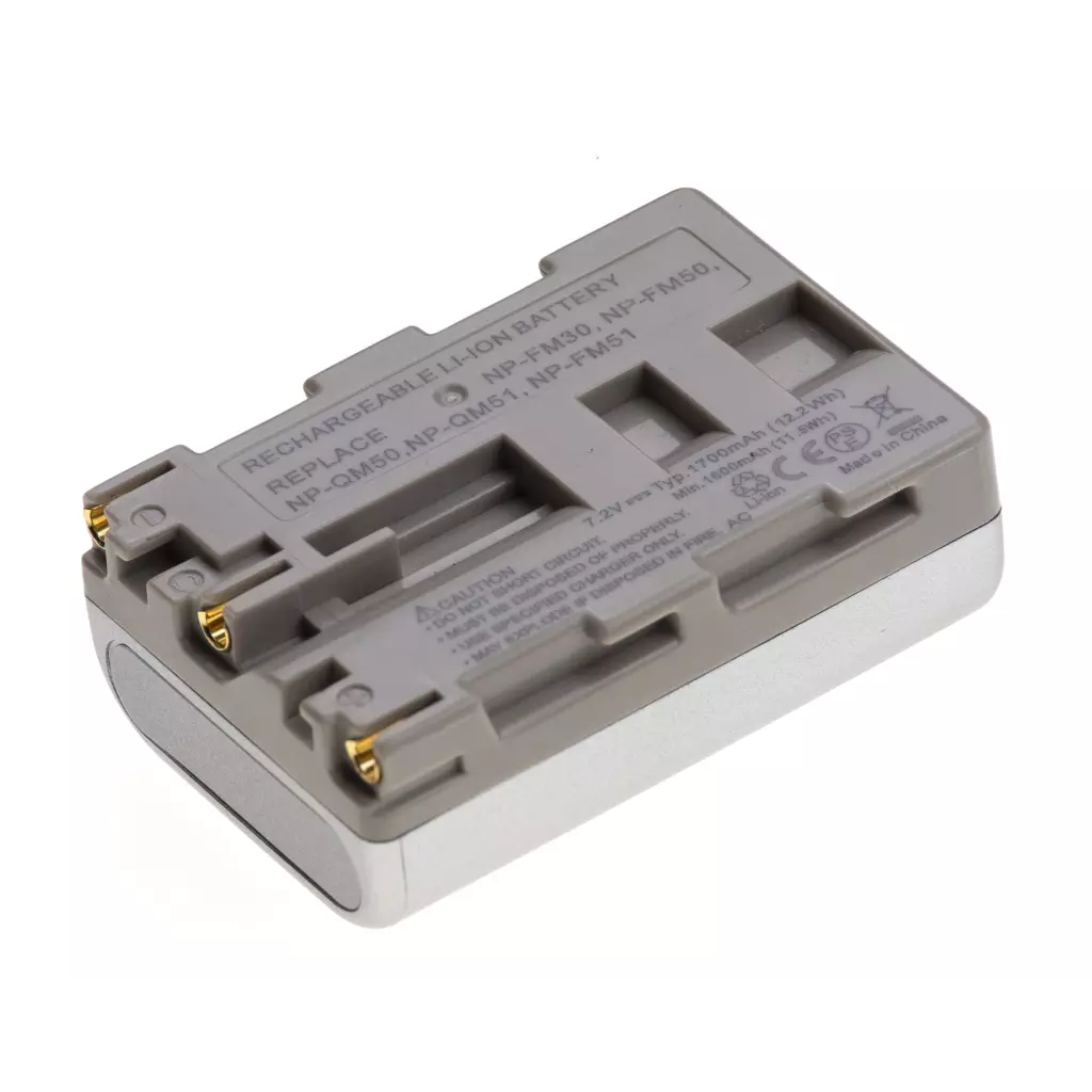 Obrázek produktu Baterie T6 power Sony NP-FM50, NP-FM51, NP-FM30, NP-QM50, NP-QM51, 1700mAh, 12,2Wh