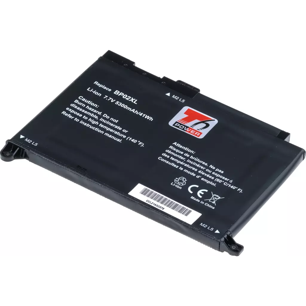 Obrázek produktu Baterie T6 Power HP Pavilion 15-au000, 15-au100, 15-aw000, 15-aw100, 5300mAh, 41Wh, 2cell, Li-pol