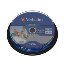 obrázek produktu VERBATIM BD-R SL (6x, 25GB),printable, 10 cake