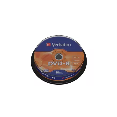 obrázek produktu VERBATIM DVD-R(10-Pack)Spindl/MattSlvr/16x/4.7GB