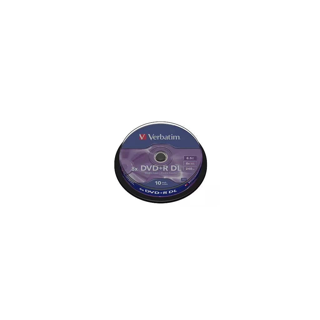 Obrázek produktu VERBATIM DVD+R(10-Pack)Spindl/MattSlvr/8x/8.5GB