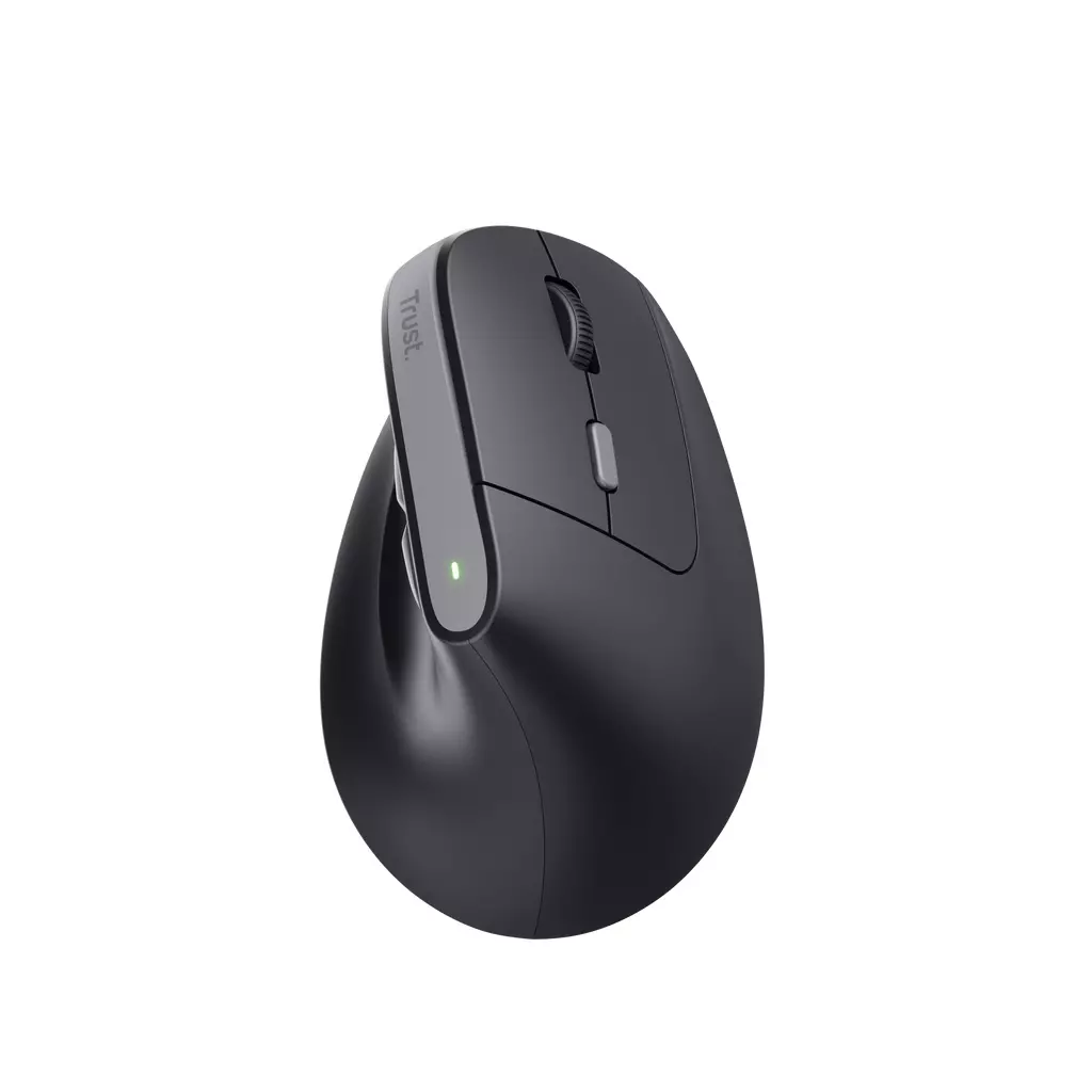 Obrázek produktu Trust Bayo II/Vertikální/Optická/Pro praváky/2 400 DPI/Bezdrátová USB/Černá