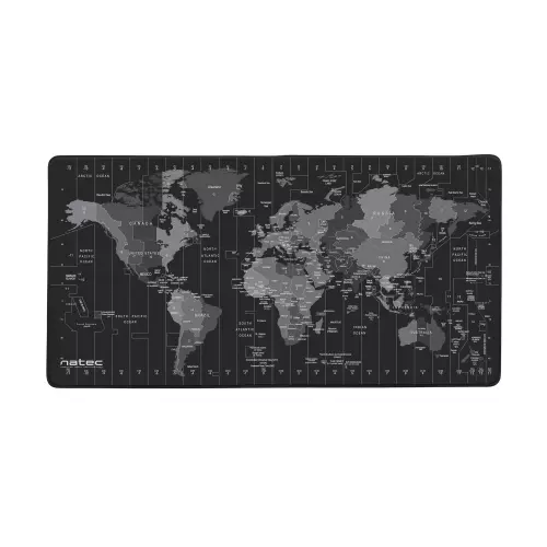 obrázek produktu Maxi podložka pod myš Natec Time Zone Map, 40x80cm