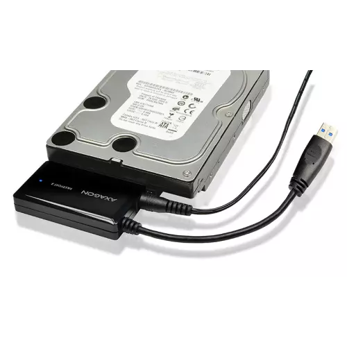 obrázek produktu AXAGON ADSA-FP3, USB 5Gbps - SATA 6G, 3.5" HDD FASTport3 adaptér, vč. AC napáječe