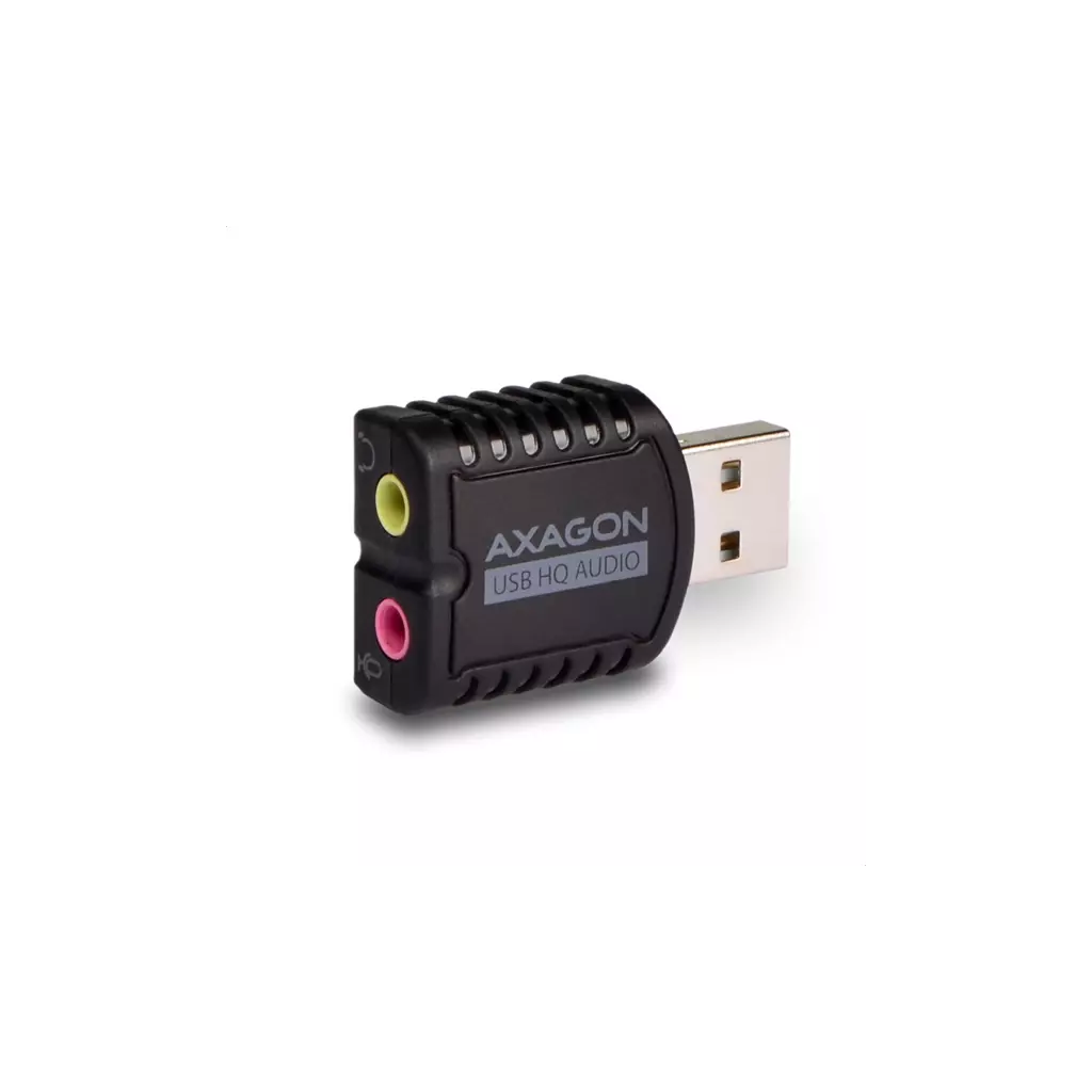 Obrázek produktu AXAGON ADA-17, USB 2.0 - externí zvuková karta HQ MINI, 96kHz/24-bit stereo, vstup USB-A
