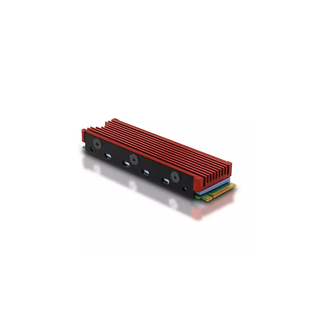 Obrázek produktu AXAGON CLR-M2, hliníkový pasivní chladič pro jedno i oboustranný M.2 SSD disk, výška 12 mm
