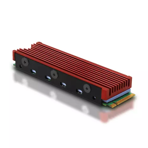 obrázek produktu AXAGON CLR-M2, hliníkový pasivní chladič pro jedno i oboustranný M.2 SSD disk, výška 12 mm