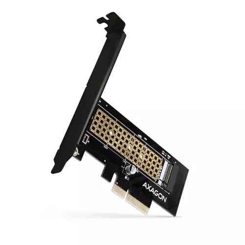 obrázek produktu AXAGON PCEM2-N, PCIe x4 - M.2 NVMe M-key slot adaptér, vč. LP
