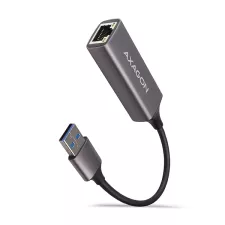 obrázek produktu AXAGON ADE-TR, USB-A 3.2 Gen 1 - Gigabit Ethernet síťová karta, auto instal, titanově šedá