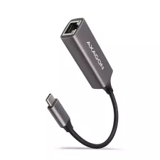 obrázek produktu AXAGON ADE-TRC, USB-C 3.2 Gen 1 - Gigabit Ethernet síťová karta, auto instal, titanově šedá