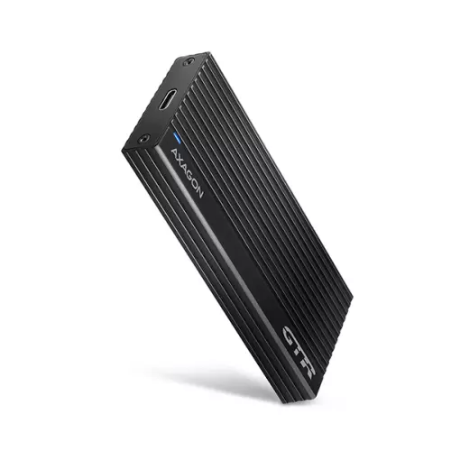 obrázek produktu AXAGON EEM2-GTR, USB-C 3.2 Gen 2 - M.2 NVMe SSD kovový THIN RIB box
