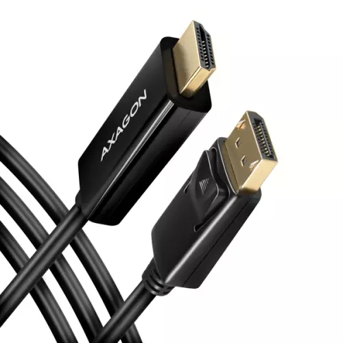 obrázek produktu AXAGON RVD-HI14C2, DisplayPort -> HDMI 1.4 redukce / kabel 1.8m, 4K/30Hz