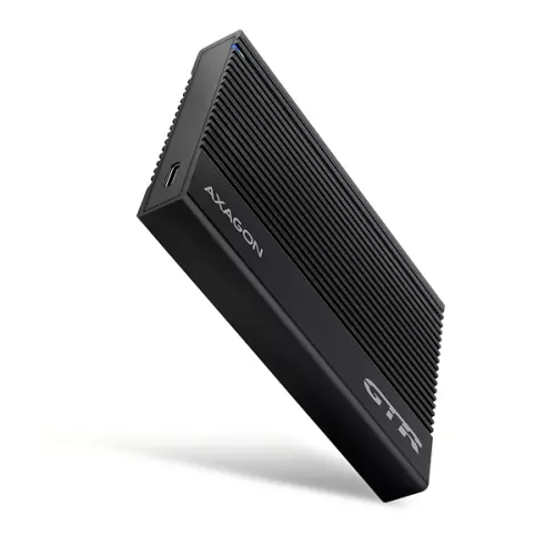 obrázek produktu AXAGON EE25-GTR, USB-C 10Gbps - SATA 6G 2.5" RIBBED box, černý