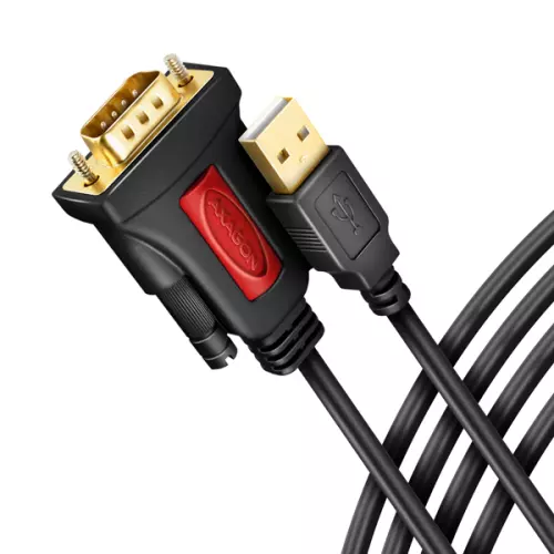obrázek produktu AXAGON ADS-1PSN, USB-A 2.0 - sériový RS-232 DB9-M Prolific adaptér / kabel 1.5m