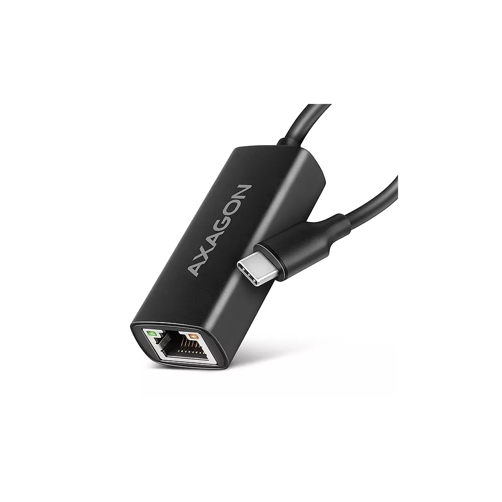 Obrázek produktu AXAGON ADE-ARC, USB-C 3.2 Gen 1 - Gigabit Ethernet síťová karta, Realtek 8153, auto instal