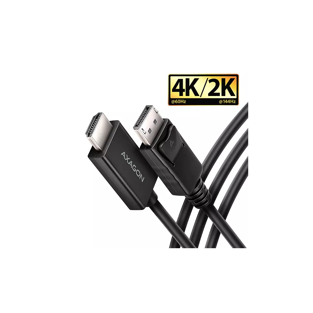 Obrázek produktu AXAGON RVD-HI20C2, DisplayPort -> HDMI 2.0b redukce / kabel 1.8m, 4K/60Hz