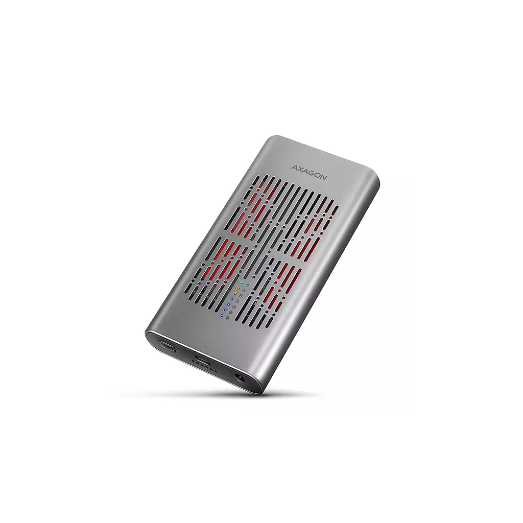 Obrázek produktu AXAGON EEM2-20GD, USB-C 20Gbps externí box pro dva M.2 NVMe SSD s funkcí klonování