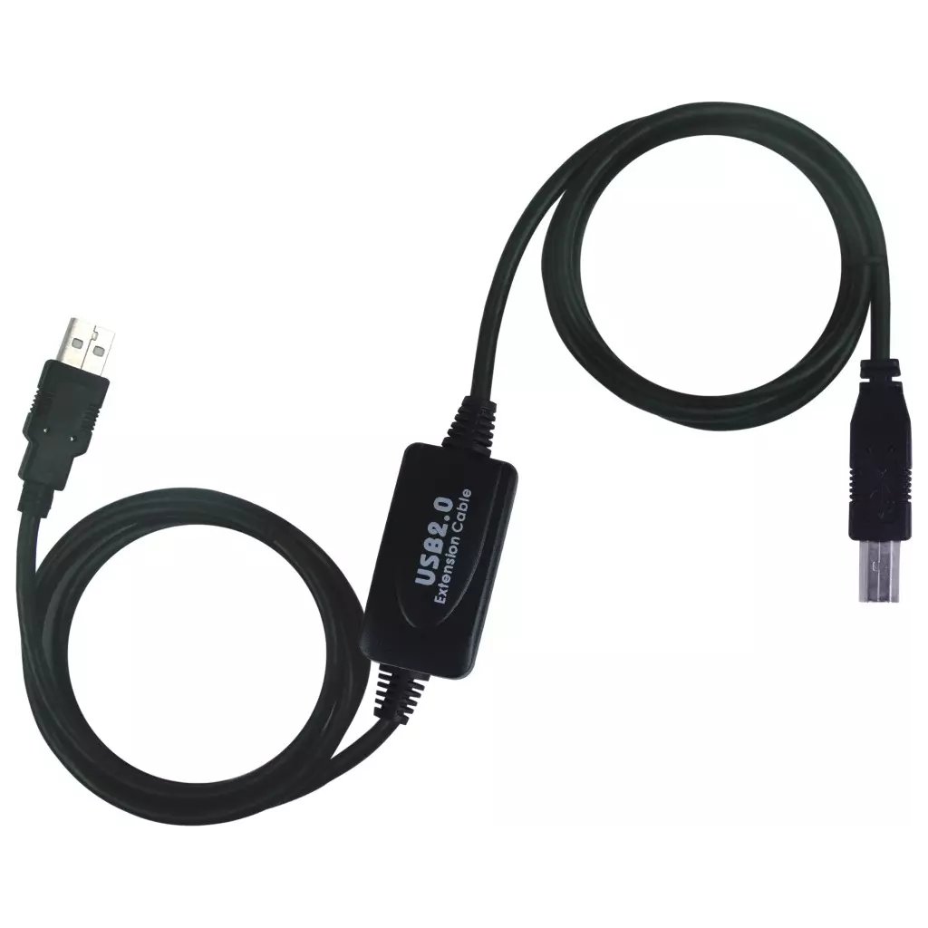 Obrázek produktu PremiumCord USB 2.0 repeater a propojovací kabel A/M-B/M 10m