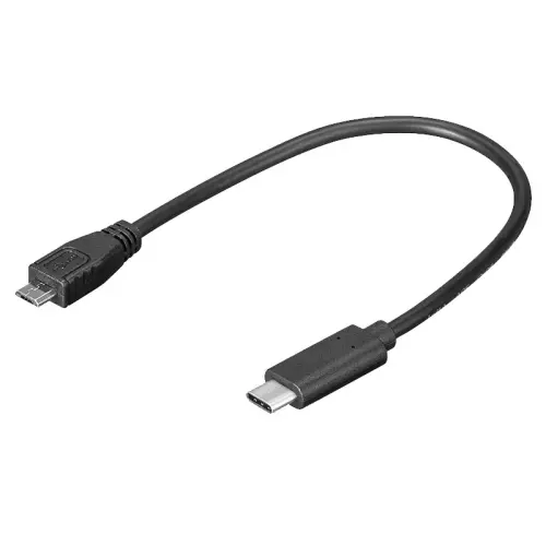 obrázek produktu PremiumCord adaptér USB-C - microUSB 2.0, 0,2m