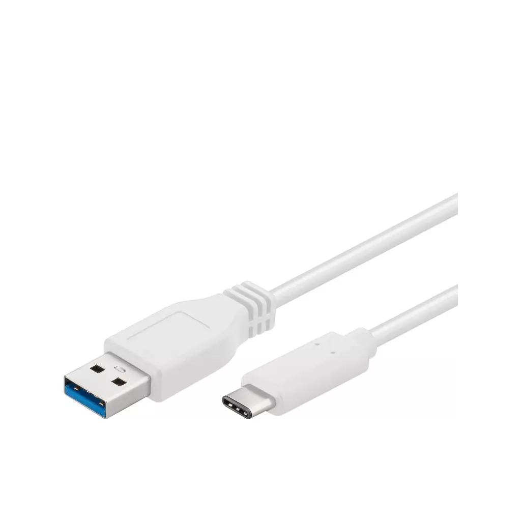Obrázek produktu PremiumCord USB-C/male - USB 3.0 A/Male, bílý, 2m