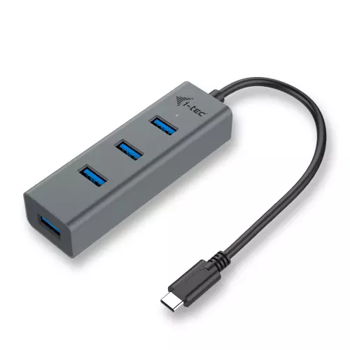 obrázek produktu i-tec USB-C Metal 4-portový HUB, 4x USB 3.0