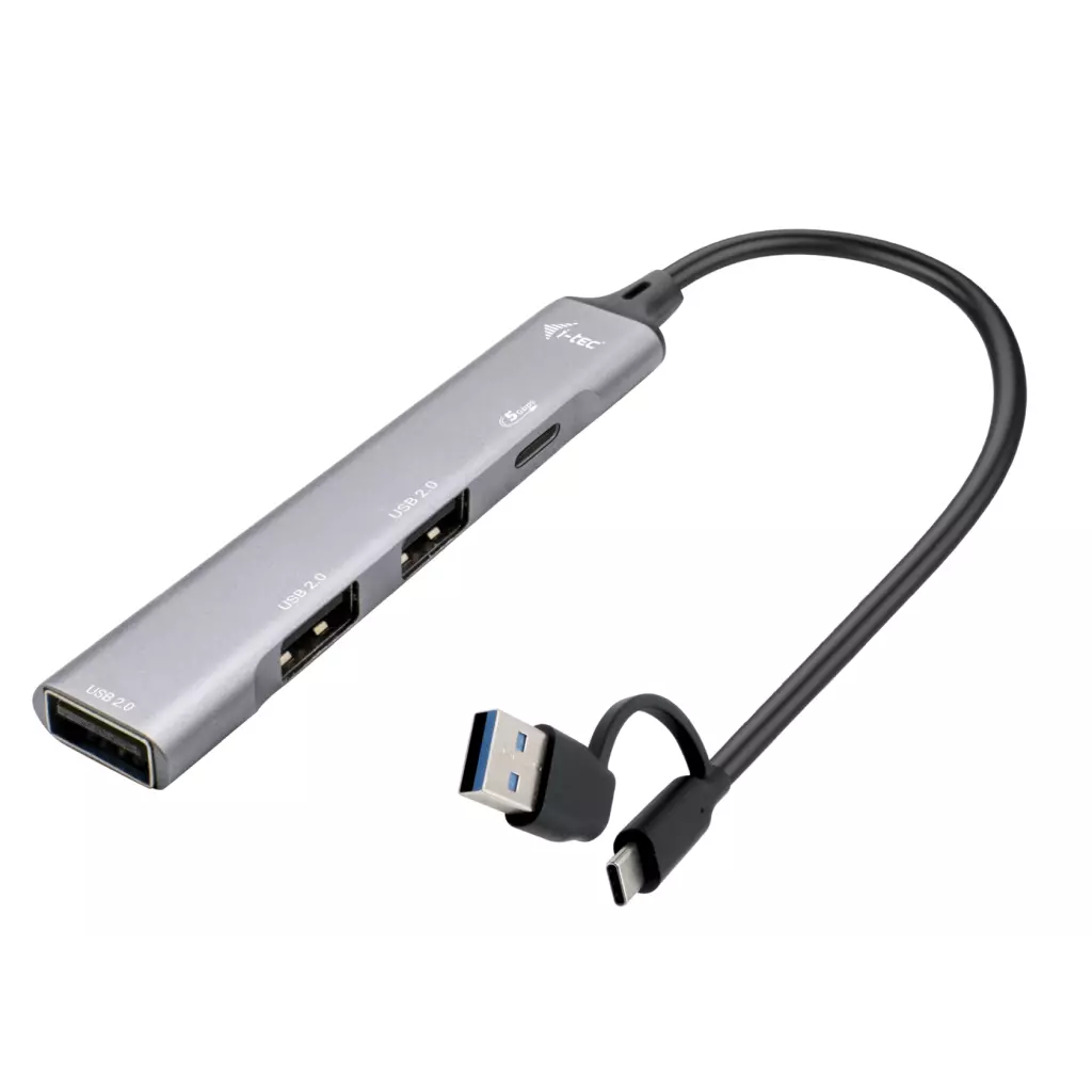 Obrázek produktu i-tec USB-A/USB-C Metal HUB 1x USB-C 3.1 + 3x USB 2.0