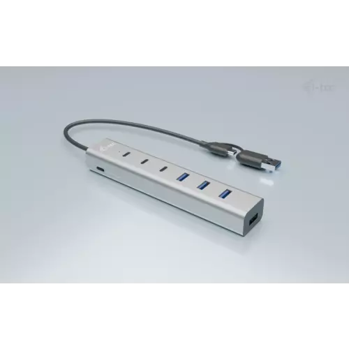 obrázek produktu i-tec USB-C/USB-A Charging Metal HUB 7 Port (3x USB-C, 4x USB-A)