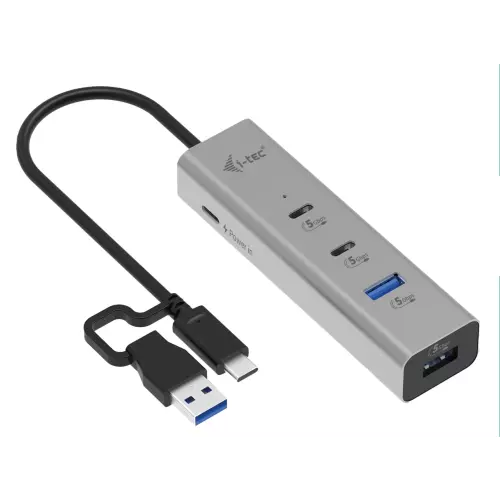 obrázek produktu i-tec Universal Charging Metal HUB 2x USB-C + 2x USB-A Port, PD 85W