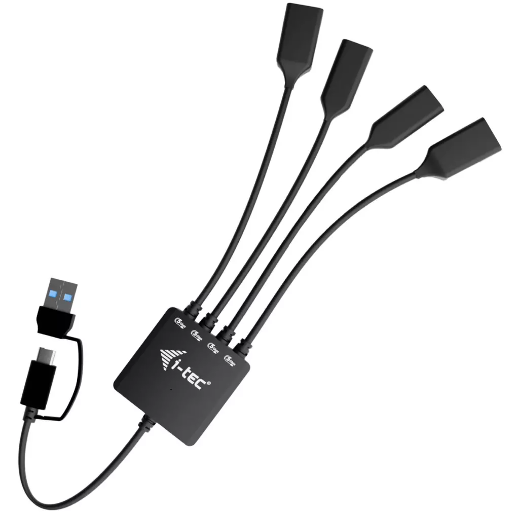 Obrázek produktu i-tec USB-C/USB-A Cable HUB 4 port (2x USB-C, 2x USB-A)