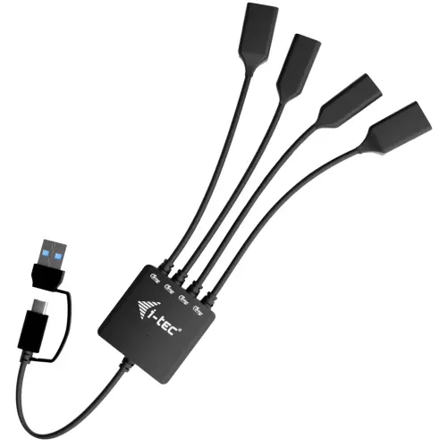 obrázek produktu i-tec USB-C/USB-A Cable HUB 4 port (2x USB-C, 2x USB-A)