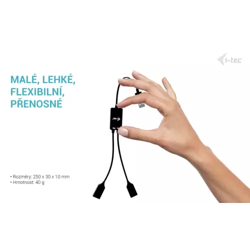 obrázek produktu i-tec USB-A Cable HUB 2 port (2x USB-A)