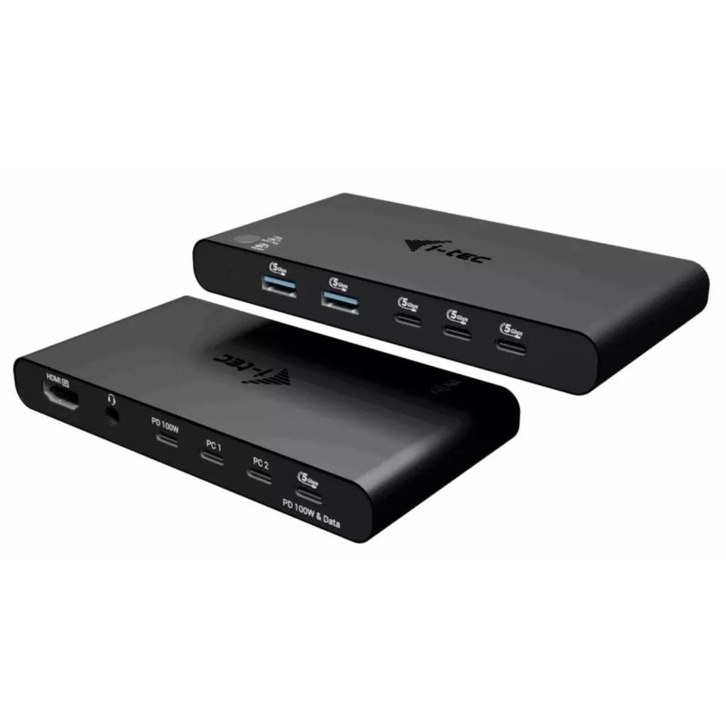 Obrázek produktu i-tec KVM Docking Station HDMI for 2 hosts, Power Delivery 2x 100W