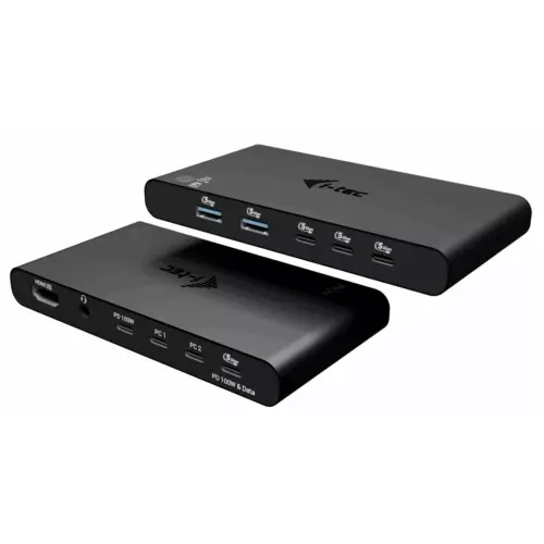 obrázek produktu i-tec KVM Docking Station HDMI for 2 hosts, Power Delivery 2x 100W