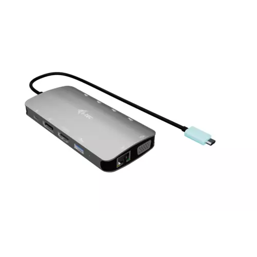 obrázek produktu i-tec USB-C Metal Nano 3x Display (DP, HDMI and VGA) Docking Station, Power Delivery 100W