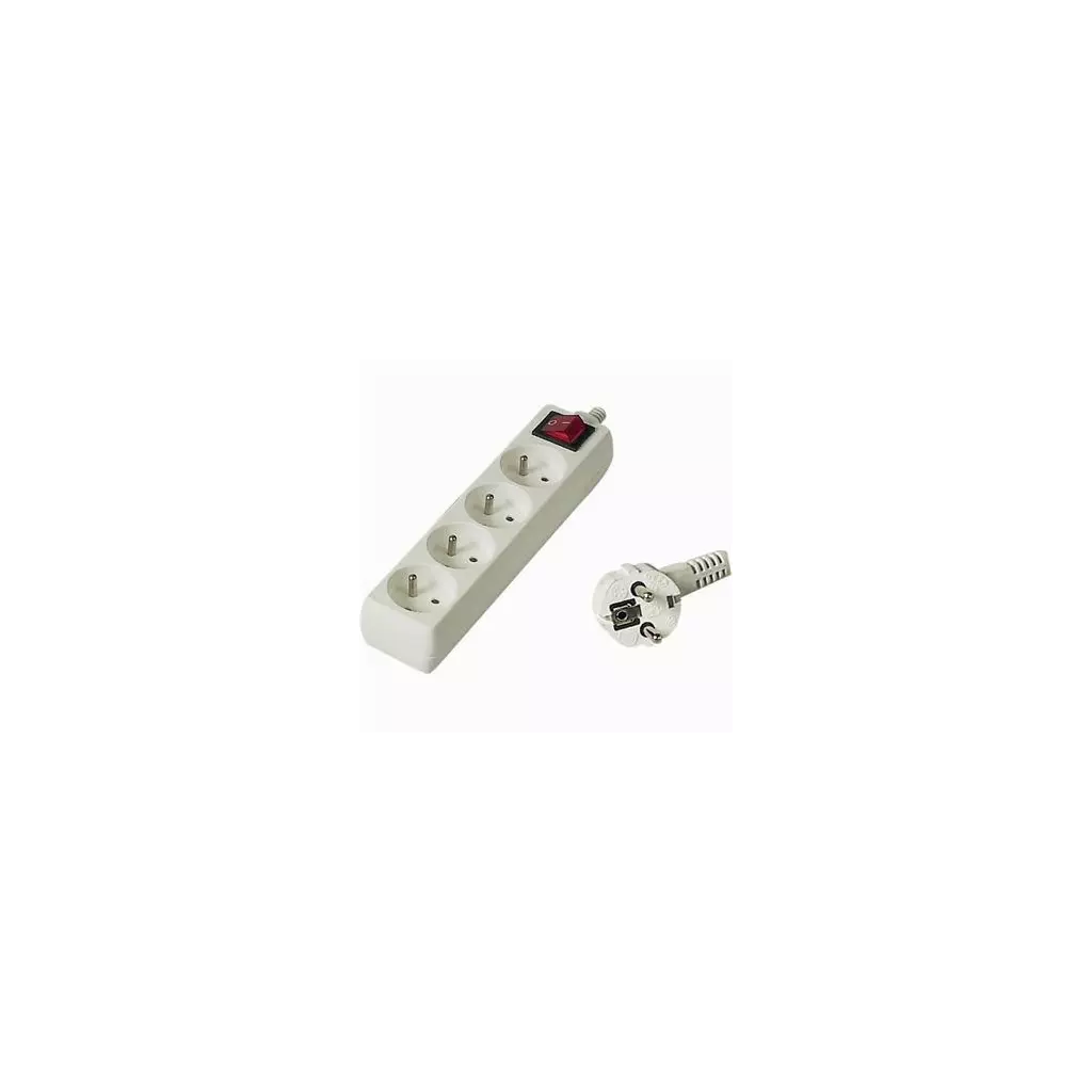 Obrázek produktu Prodlužovací přívod 230V, 10m,4 zásuvky + vypínač
