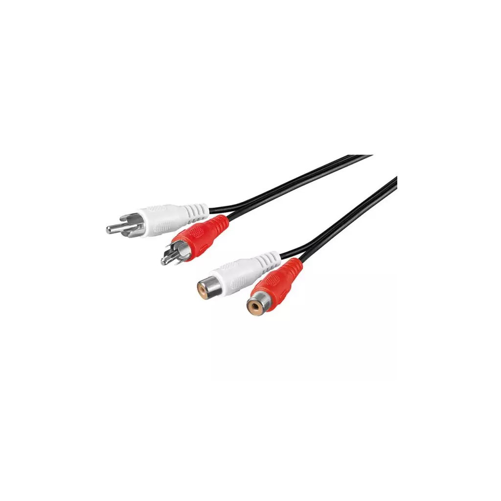 Obrázek produktu PremiumCord Kabel 2x Cinch-2x Cinch, M/F 2m