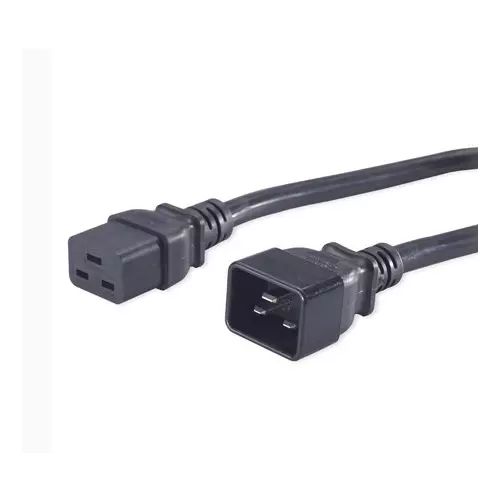 obrázek produktu PremiumCord Kabel síťový prodlužovací 230V 16A 1,5m, konektory IEC 320 C19 - IEC 320 C20