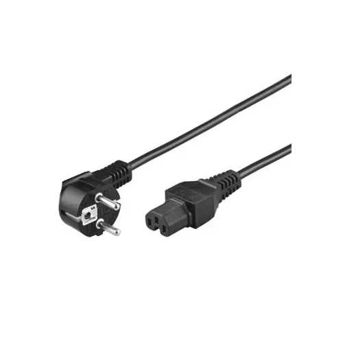 obrázek produktu PremiumCord Kabel síťový 230V k počítači 2m IEC 320 C15 konektor s drážkou